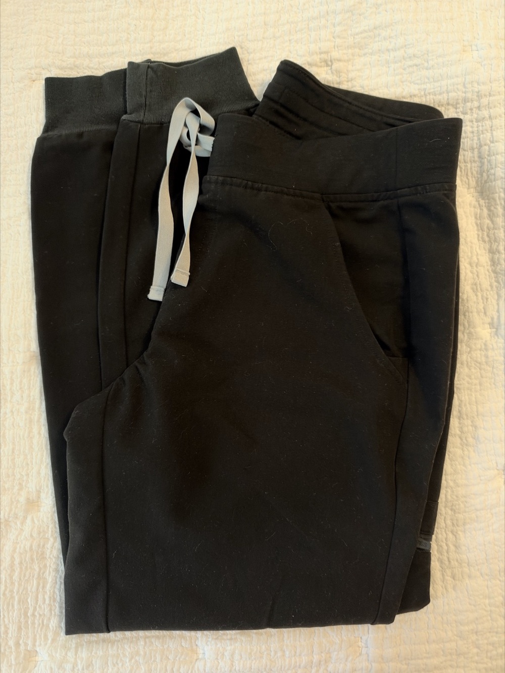 FIGS Zamora Jogger Scrub Pants Black Small Petite